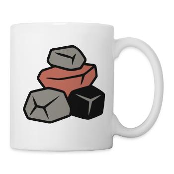 Bouldering Rocks Climbing Mountaineering Stones - Mug - white - Right
