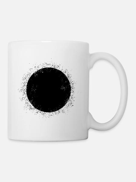 Gothic Moon-Design T-Shirt - Tasse - Weiß