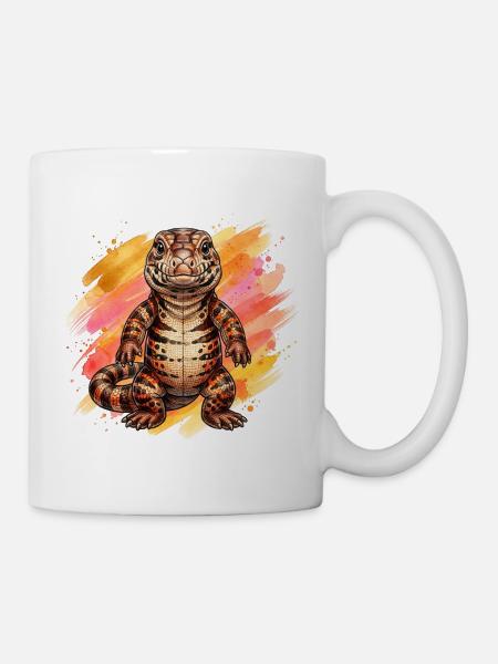 Tegu-Kuscheltier - Tasse - Weiß