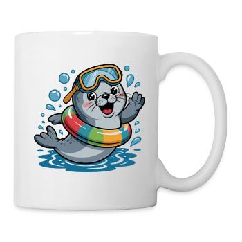 funny seal - Mug - white - Right