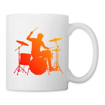 Gift idea for the drummer with drum games - Mug - white - Right