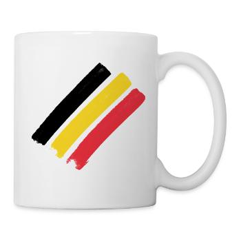 Belgium Flag - Stripes - Mug - white - Right