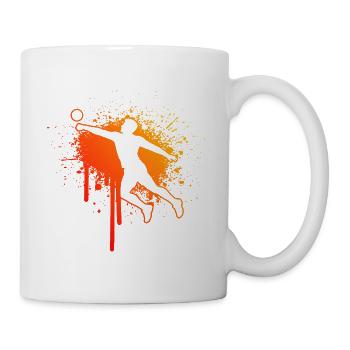 Faustballspielen Geschenkidee für ein Ballsportler - Tasse - Weiß - Rechts