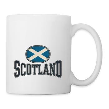 Drapeau écossais vintage - Mug blanc - blanc - Droite