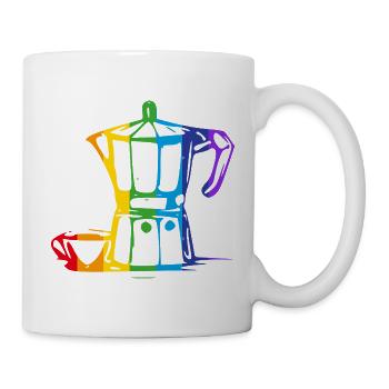 Bialetti Rainbow - Mug blanc - blanc - Droite