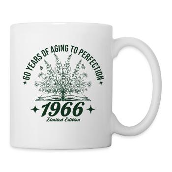 60th Birthday Wildflowers Vintage 1966 Retro - Mug - white - Right