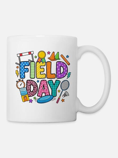 Field Day Farbspritzer - Tasse - Weiß