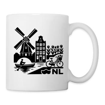 NL Urlaub Niederlande Holland - Tasse - Weiß - Rechts