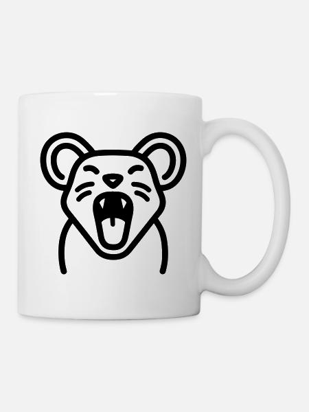 Maus - Tasse - Weiß
