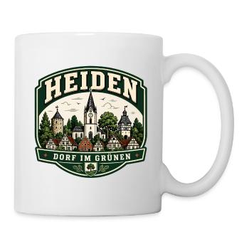 Heiden – Dorf im Grünen - Tasse - Weiß - Rechts