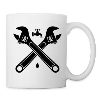 Robinet de clés de plomberie - Mug blanc - blanc - Droite
