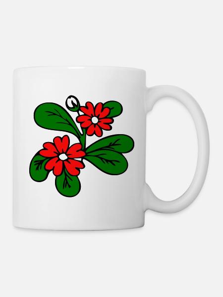 Blüten Fantasie - Tasse - Weiß