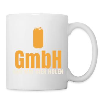 GmbH Geh mal Bier holen lustiger Bier Spruch - Tasse - Weiß - Rechts