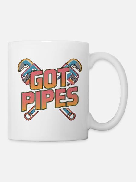 Master Plumber Got Pipes Journeyman Plumber - Tasse - Weiß