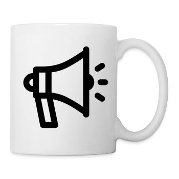 mégaphone - Mug blanc - blanc - Droite
