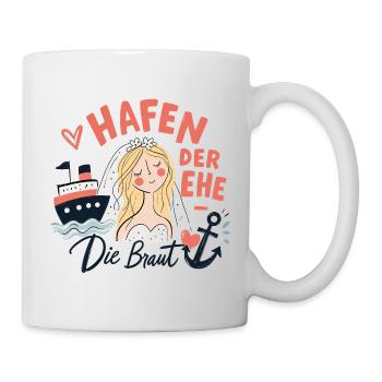 Hafen der Ehe - Die Braut - Tasse - Weiß - Rechts