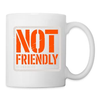 Introverti Pas Amical Solitaire Antisocial - Mug blanc - blanc - Droite
