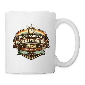 Procrastiniste professionnel - Mug blanc - blanc - Droite