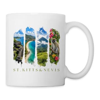 Voyage à Saint-Christophe-Nevis – Île des Caraïbes et culture - Mug blanc - blanc - Droite