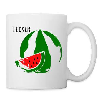 Melone - Tasse - Weiß - Rechts