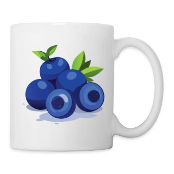 Blaubeeren Kostüm Karneval Beeren Heidelbeeren - Tasse - Weiß - Rechts