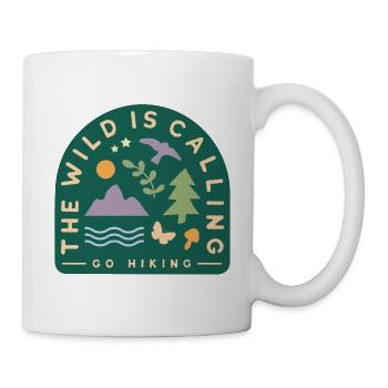 the-wild-is-calling-design - Mug blanc - blanc - Droite