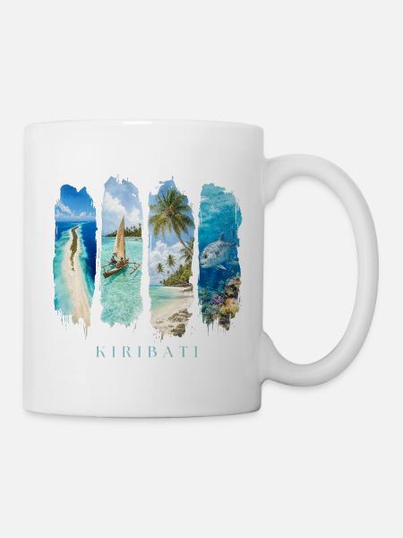 Kiribati Urlaub Travel – Südsee Strand & Ozean - Tasse - Weiß