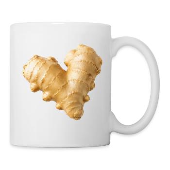 Ginger Heart Watercolor Illustration - Mug - white - Right