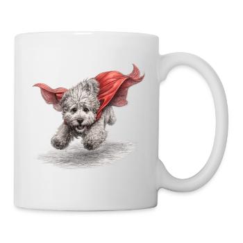 Super Dog Flying to the Rescue - Mug - white - Right