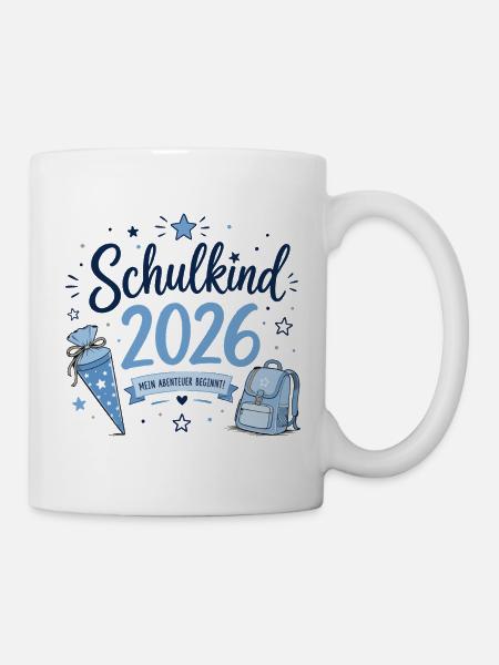 Schulkind 2026 - Einschulung - Tasse - Weiß