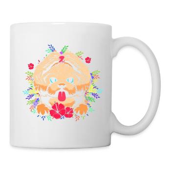 Shih Tzu - Tasse - Weiß - Rechts