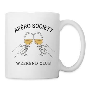 Wine T-Shirt | Apéro Society Gift Idea - Mug - white - Right