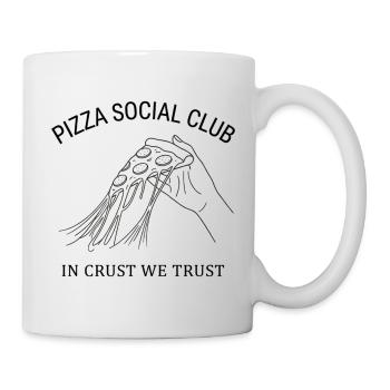 Pizza Social Club T-Shirt Gift Idea Style - Mug - white - Right