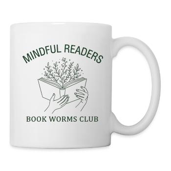 Book Club Book Lover Gift Vintage Style - Mug - white - Right