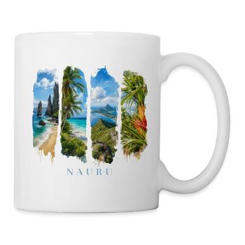 Nauru Urlaub Travel – Südsee Insel & Strand - Tasse - Weiß - Rechts