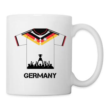 Maillot de football allemand avec coupe – Design du ventilateur - Mug blanc - blanc - Droite