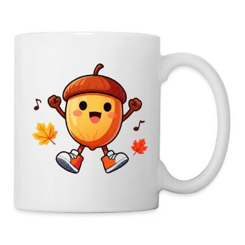 Danse du gland d’automne - Mug blanc - blanc - Droite