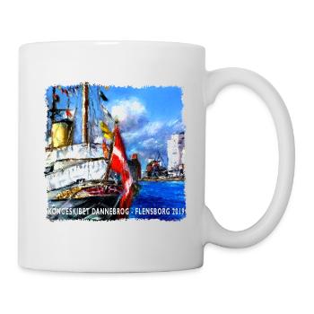 Kongeskibet_dannebro - Tasse - Weiß - Rechts
