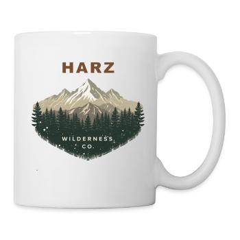 Co. de la Nature sauvage du Harz | Montagne Vintage - Mug blanc - blanc - Droite