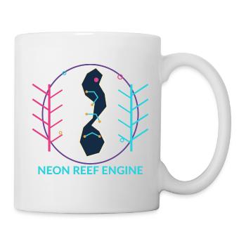 Neon Reef Engine - Mug blanc - blanc - Droite