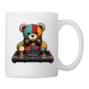 Patchbear DJ Patchwork - Mug - white - Right