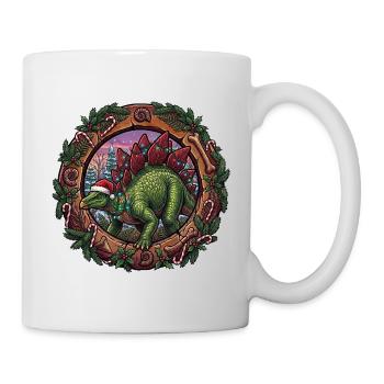 Magie de Noël du stégosaure - Mug blanc - blanc - Droite