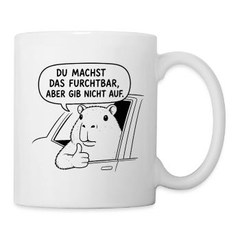 Ironisches Geschenk für Kollegen im Büro - Tasse - Weiß - Rechts