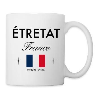 Etretat France Coordine Souvenir de voyage - Mug blanc - blanc - Droite
