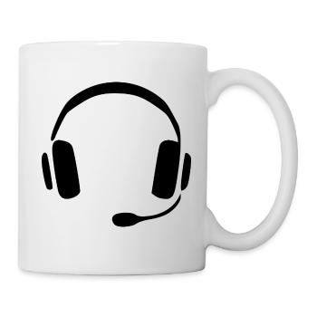 Cadeau casque audio - Mug blanc - blanc - Droite