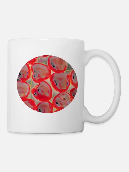 Neon-Frucht-Pop-Art - Tasse - Weiß