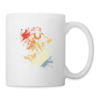 Basketballerin - Tasse - Weiß - Rechts