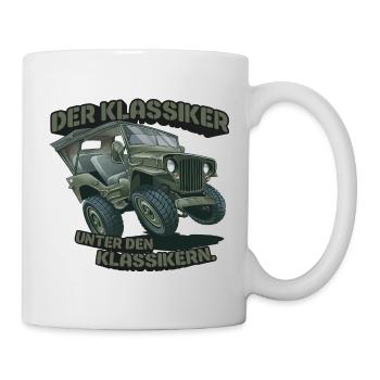 Willys MB – Der Klassiker unter den Klassikern - Tasse - Weiß - Rechts