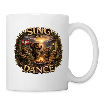 Singen und Tanzen - Tasse - Weiß - Rechts