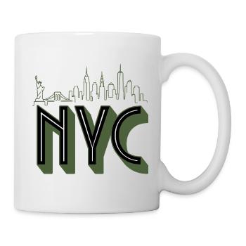 NYC Skyline Silhouette - Mug - white - Right